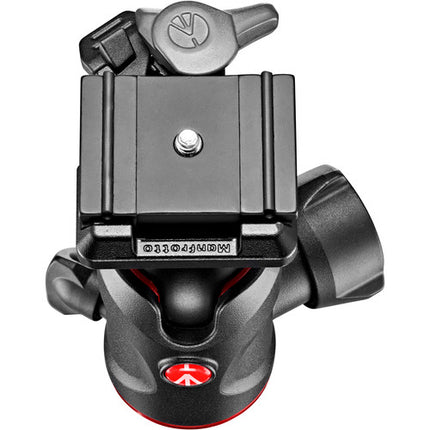Manfrotto 496 Cabezal Esférico Centro Capacidad 10 kg Altura 11.4 cm con Placa de Liberación Rápida 200PL-PRO