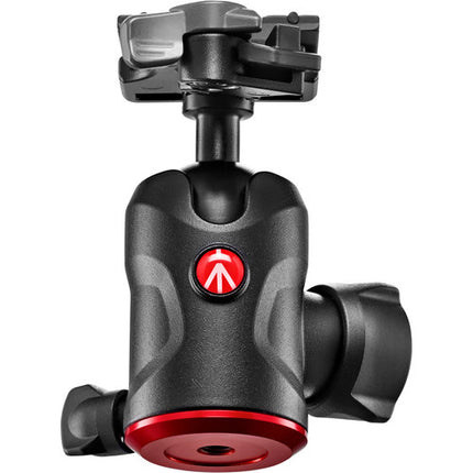 Manfrotto 496 Cabezal Esférico Centro Capacidad 10 kg Altura 11.4 cm con Placa de Liberación Rápida 200PL-PRO