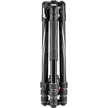 Manfrotto Befree GT Trípode de aluminio para viaje carga 12 kg altura 164 cm con cabezal 496 negro