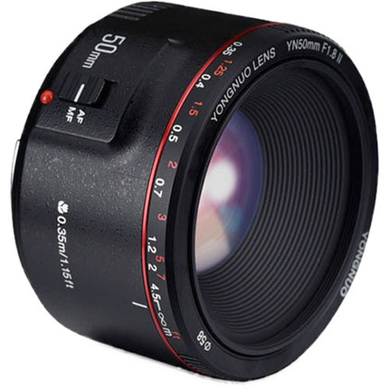 Yongnuo YN 50mm f1.8 II Lente para Canon EF Montura EF Full Frame 58mm
