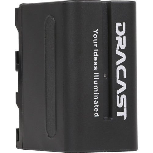 Dracast Kit de 2 Baterías NP-F 6600mAh con Cargadores y Adaptador V-Mount