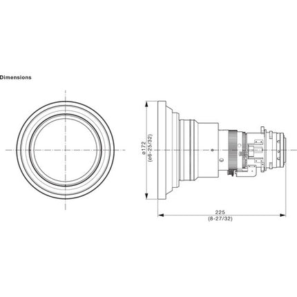 Panasonic Lente Zoom Gran Angular 9.16-12.1mm Apertura f1.85-2.34 con Cubierta