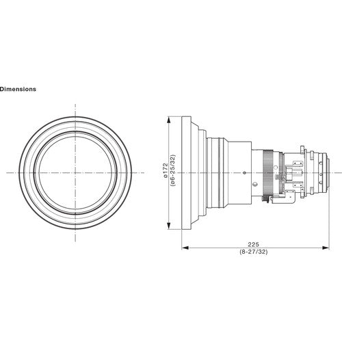 Panasonic Lente Zoom Gran Angular 9.16-12.1mm Apertura f1.85-2.34 con Cubierta