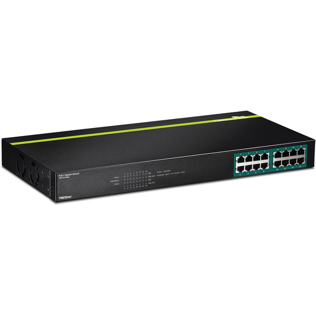 TRENDnet TPE-TG160G Switch Gigabit PoE+ Gestionado 16 Puertos 246W Rack