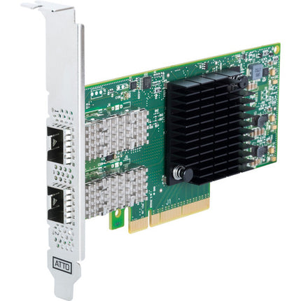 ATTO Technology FastFrame N322 Tarjeta de Red PCIe 3.0 Dual 25GbE SFP28