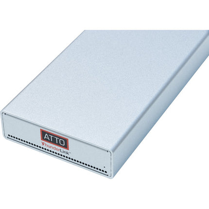 ATTO Technology ThunderLink SH 3128 Adaptador Thunderbolt 3 a SAS SATA 12 Gb/s con 2 Puertos 40 Gb/s y Fuente de Poder Bloqueable