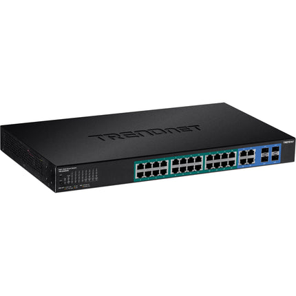 TRENDnet TPE-5028WS Switch de red gestionado 24 puertos PoE+ 370W rackmount