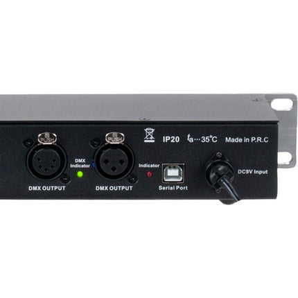 American DJ myDMX-RM Sistema de Control DMX Rackmount 512 Canales 16 Triggers