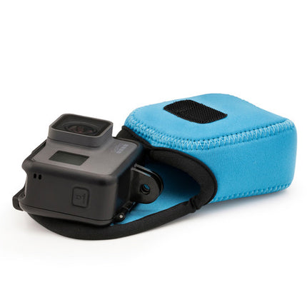 MegaGear Ultralight Estuche de Neopreno para Cámara con Mosquetón Negro