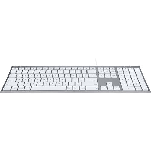 Macally Ultra Slim Teclado USB Cable 140 cm 110 Teclas Windows Mac