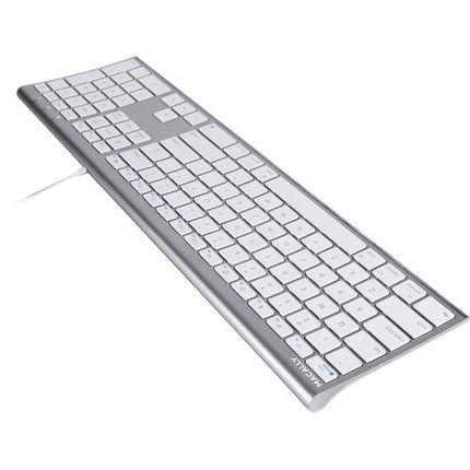 Macally Ultra Slim Teclado USB Cable 140 cm 110 Teclas Windows Mac