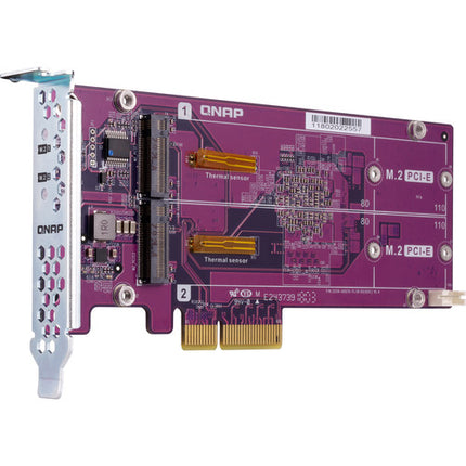 QNAP Tarjeta de Expansión SSD PCIe Gen2 x4 Dual M.2 22110 2280