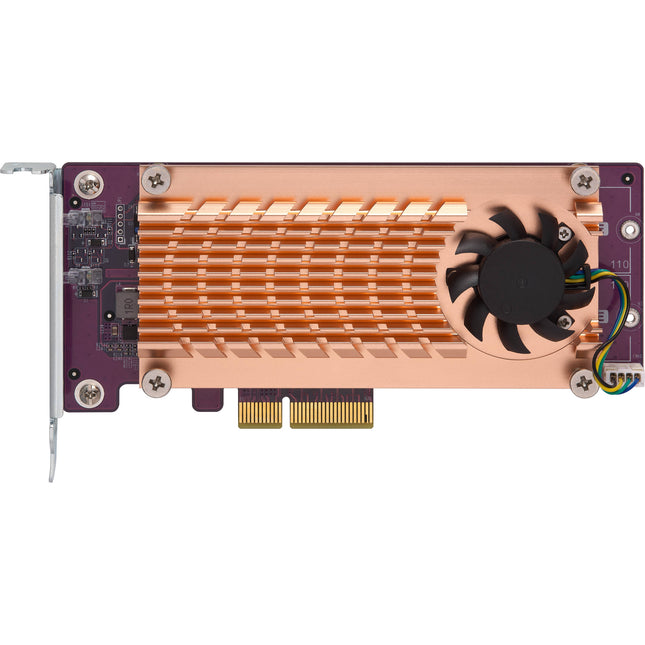 QNAP Tarjeta de Expansión SSD PCIe Gen2 x4 Dual M.2 22110 2280