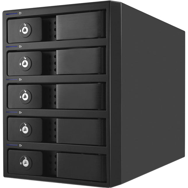 Oyen Digital Mobius Caja RAID 5 Bahías USB 3.0 FireWire 800 eSATA 6 Gb/s Aluminum
