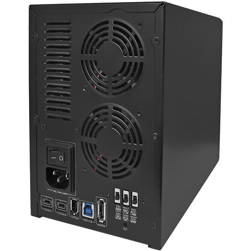 Oyen Digital Mobius Caja RAID 5 Bahías USB 3.0 FireWire 800 eSATA 6 Gb/s Aluminum