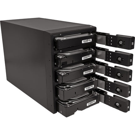 Oyen Digital Mobius Caja RAID 5 Bahías USB 3.0 FireWire 800 eSATA 6 Gb/s Aluminum