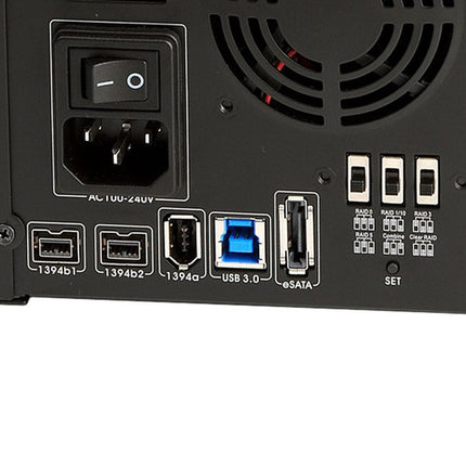 Oyen Digital Mobius Caja RAID 5 Bahías USB 3.0 FireWire 800 eSATA 6 Gb/s Aluminum