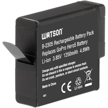 Watson Batería Recargable para GoPro HERO8/7/6/5 Black y HERO 2018 con Garantía 1 Año