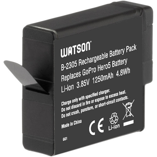Watson Batería Recargable para GoPro HERO8/7/6/5 Black y HERO 2018 con Garantía 1 Año