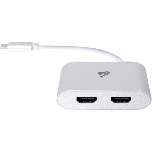 IOGEAR Adaptador USB Tipo-C a Doble HDMI 2.0 4K UHD 30 Hz Aluminio