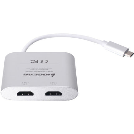 IOGEAR Adaptador USB Tipo-C a Doble HDMI 2.0 4K UHD 30 Hz Aluminio