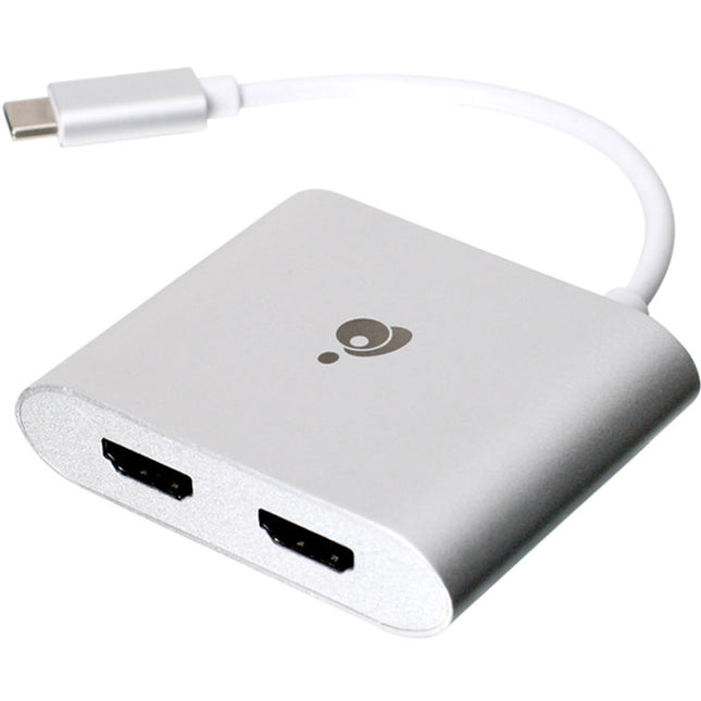 IOGEAR Adaptador USB Tipo-C a Doble HDMI 2.0 4K UHD 30 Hz Aluminio