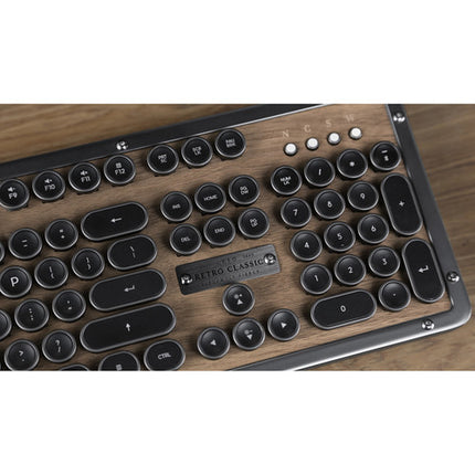 AZIO Retro Classic Elwood Teclado Mecánico Bluetooth Retroiluminado 5000mAh USB-C