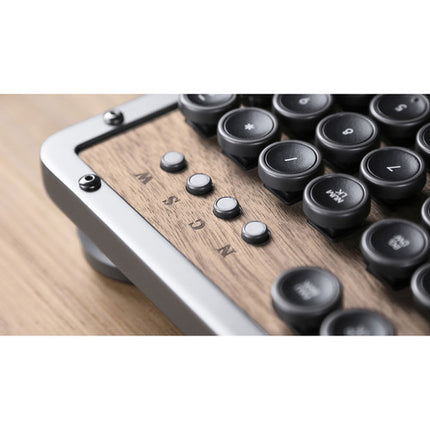 AZIO Retro Classic Elwood Teclado Mecánico Bluetooth Retroiluminado 5000mAh USB-C