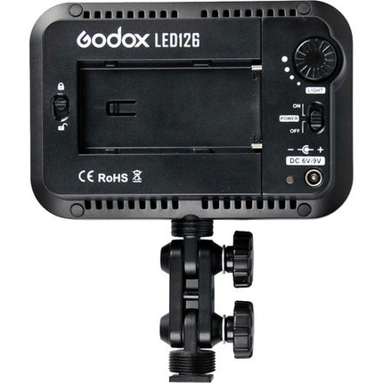 Godox LED126 Luz LED para cámara 7.5W luz día con filtro naranja y difusión