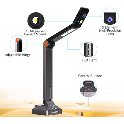 HoverCam Solo 8 Plus Cámara Documental 13MP Zoom 480x USB 3.0