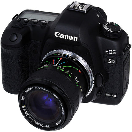FotodioX Adaptador de Montura para Lente Contax Yashica a Canon EOS con Enfoque Infinito y Construcción de Aluminio Anodizado