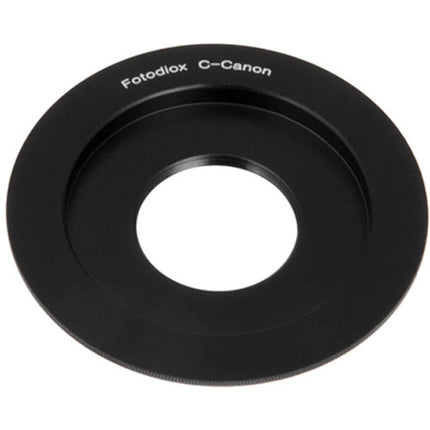 Adaptador FotodioX para lente C-Mount a cámara Canon EOS aluminio anodizado