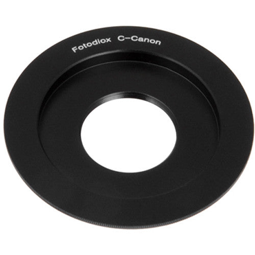 Adaptador FotodioX para lente C-Mount a cámara Canon EOS aluminio anodizado