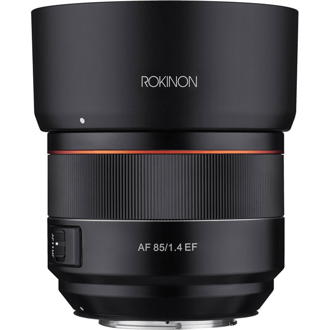 Rokinon 85mm f1.4 AF Objetivo Canon EF Full Frame Motor Dual Ultrasónico Hood