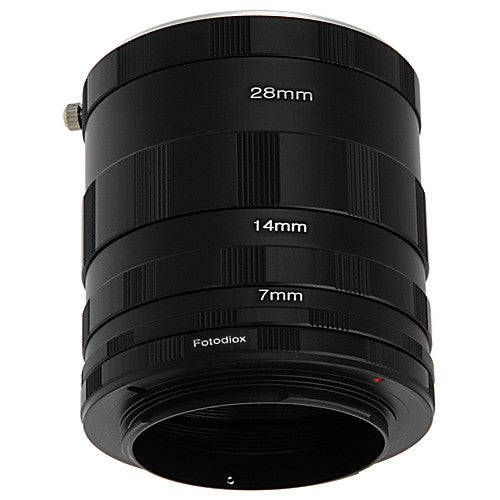 Set de Tubos de Extensión Macro FotodioX para Cámaras Nikon F-Mount 7 14 y 28mm