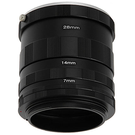 FotodioX Juego de Tubos de Extensión Macro para Sony A-Mount con 7 14 y 28mm