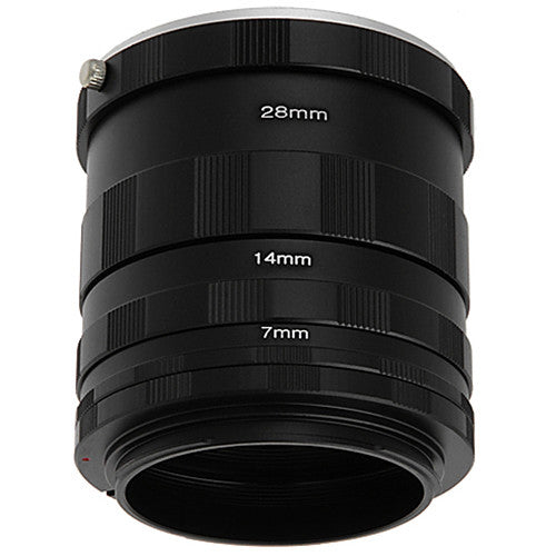 FotodioX Juego de Tubos de Extensión Macro para Sony A-Mount con 7 14 y 28mm