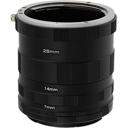 FotodioX Juego de Tubos de Extensión Macro para Sony A-Mount con 7 14 y 28mm