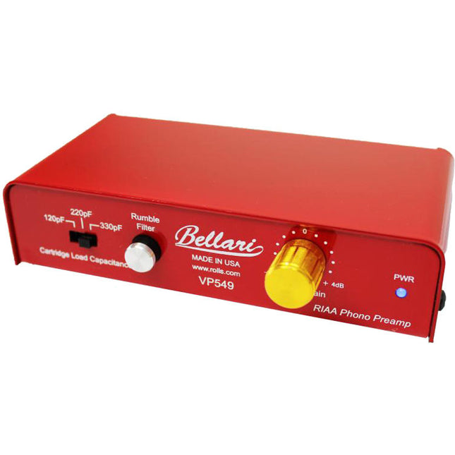Bellari VP549 Preamplificador Phono con Filtro Rumble y Controles de Ganancia