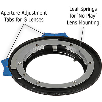 FotodioX Pro Adaptador de Montura para Lentes Nikon G Tipo F a Canon EOS Metal Chrome