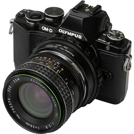 FotodioX Olympus OM Adaptador para Micro Cuatro Tercios con Focusing Helicoide y Filtros ND Magnéticos