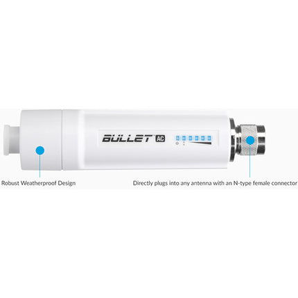 Ubiquiti Bullet AC Radio aire dual banda 300Mb s 5GHz Gigabit Ethernet