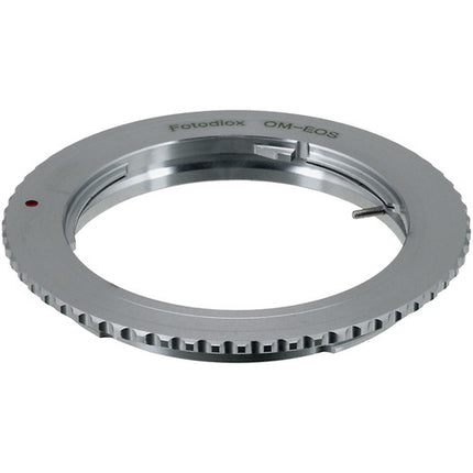 FotodioX Adaptador para Montura Olympus OM a Cámara Canon EOS Anodizado Aluminio Supports Infinity Focus
