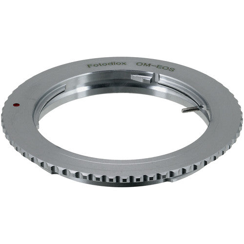 FotodioX Adaptador para Montura Olympus OM a Cámara Canon EOS Anodizado Aluminio Supports Infinity Focus