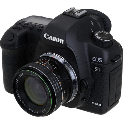 FotodioX Adaptador para Montura Olympus OM a Cámara Canon EOS Anodizado Aluminio Supports Infinity Focus