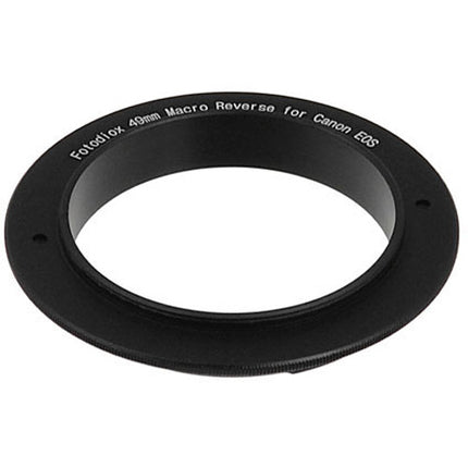 FotodioX Adaptador Anillo Macro Reversible 49mm Aluminio Canon EF Mount