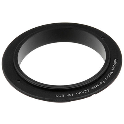 FotodioX 52mm Adaptador Reversible Macro de Aluminio Anodizado para Canon
