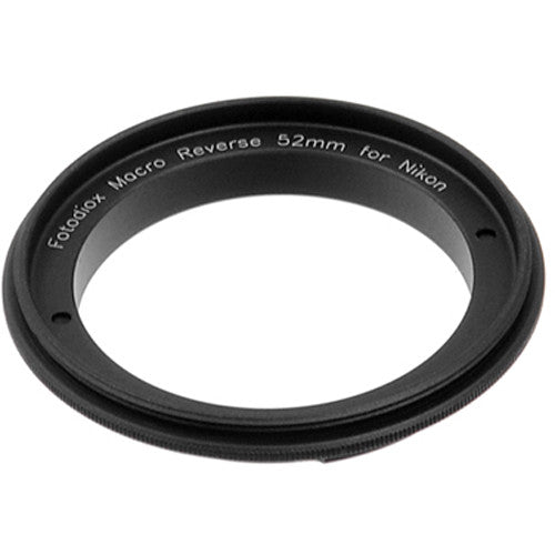 FotodioX 52mm Adaptador Macro Reversible Aluminio Anodizado para Nikon F