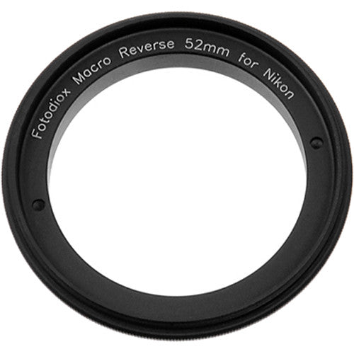 FotodioX 52mm Adaptador Macro Reversible Aluminio Anodizado para Nikon F