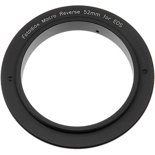 FotodioX 52mm Adaptador Reversible Macro de Aluminio Anodizado para Canon